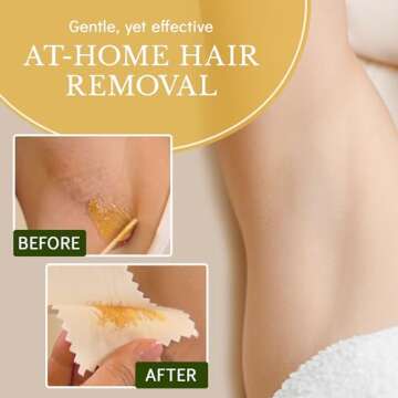 MOOM Organic Sugar Wax with Tea Tree Oil, 12 oz Jar, Hair Removal for Bikini, Brazilian, Face & Legs - Soft Wax for Sensitive Skin, Wax Beads Alternative For Women & Men (Strips & Sticks NOT Included)