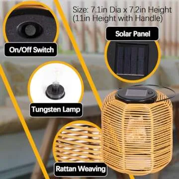 Handcrafted Solar Lanterns for Garden & Patio Decor