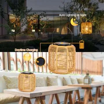 Handcrafted Solar Lanterns for Garden & Patio Decor