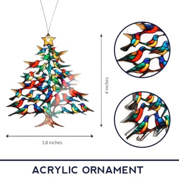 Stylish Hummingbird Christmas Ornament - Timeless Holiday Keepsake