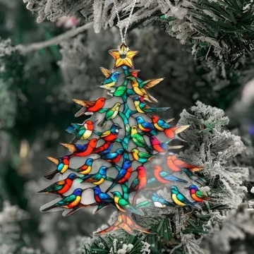 Hummingbird Christmas Ornament Gift for Holiday Décor