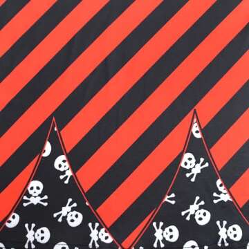 AOVCLKID Girls Pirate Dress Buccaneer Costume Birthday Party Dress Halloween Cosplay Outfits(4T,Black)