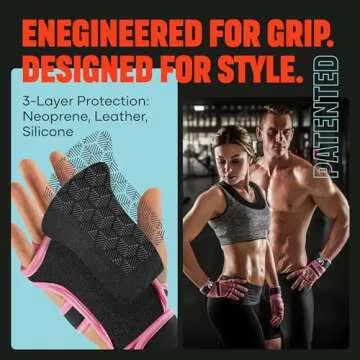 MAVA Open Gym Gloves for Women & Men | Padded Weight Lifting with Wrist Support for Comfort, Protection | Strong-Grip Fingerless Workout | Multi-Use, Anti-Sweat Gym Accessories (Pink S)