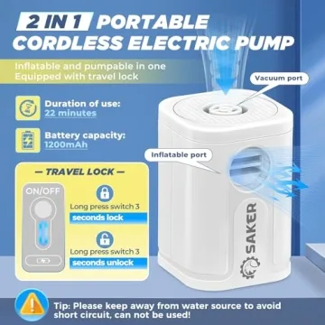 Saker Vacuum Storage Bags Set with Electric Pump for Travel