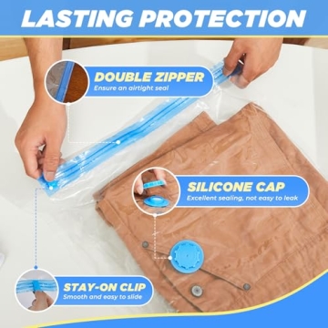 Saker Vacuum Storage Bags Set with Electric Pump for Travel