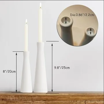 Elegant White Ceramic Candle Holders for All Occasions