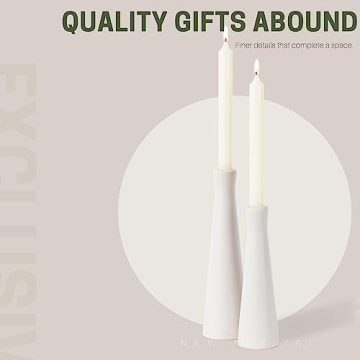 Elegant White Ceramic Candle Holders for All Occasions