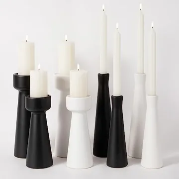 Elegant White Ceramic Candle Holders for All Occasions