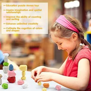 16 Balancing Wooden Blocks for Educational Fun