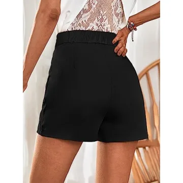 SOLY HUX Elegant High Waist Summer Shorts with Pockets