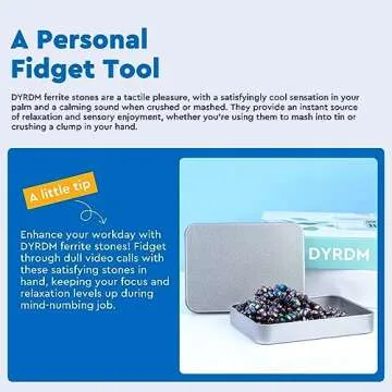 Ferrite Putty, Colorful Over 500 Weak Magnetic Ferrite Stones, Easter Basket Stuffers & Fidget Gifts, Holiday Stocking Stuffer, Stress Relief Present, Desk Toys for Office and Fidget Toys for Adults