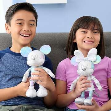 Just Play Disney100 Years of Wonder Mickey Mouse & Minnie Mouse Collector Set Plush Stuffed Animals,...