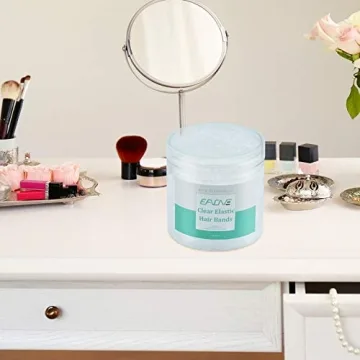 EAONE Clear Elastic Hair Bands No Damage 1500pcs