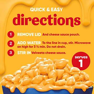 Velveeta Shells & Cheese Original Microwaveable Shell Pasta & Cheese Sauce, 8 ct Box, 2.39 oz Cups