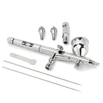 PointZero Precision 9cc Airbrush Set MAC Valve Crenelated (.2mm .3mm .5mm)