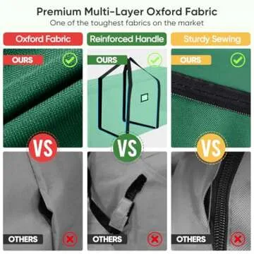 BALEINE 7.5 ft Heavy Duty Christmas Tree Storage Bag