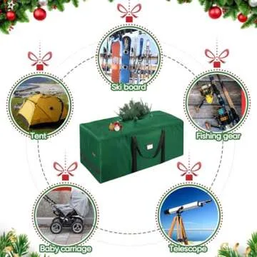 BALEINE 7.5 ft Heavy Duty Christmas Tree Storage Bag