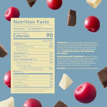 Tru Fru Nature's Cherries Frozen Fresh In White & Dark Chocolate, 8 Ounce Bag