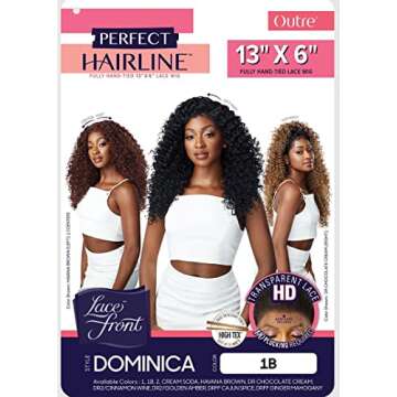 Outre LACE FRONT WIG - PERFECT HAIR LINE 13X6 - DOMINICA (DR2/CINWN)