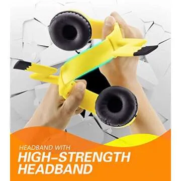 Kids Headphones with VoliBolt Ears for Safe Sharing