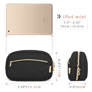 LUXJA Nail Polish Case: Stylish Organizer for 10 Bottles