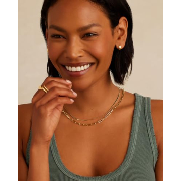 gorjana Women's Parker Necklace - 18k Gold Adjustable Chain