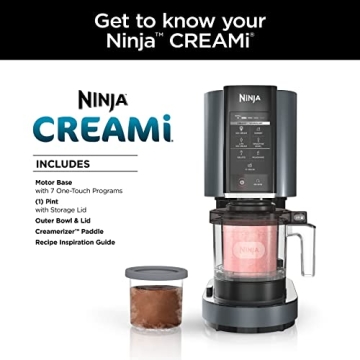Ninja CREAMi 7-in-1 Ice Cream Maker for Healthy Treats