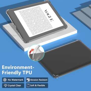 COO Clear Case for 6.8" All-New Kindle Paperwhite 11th Generation 2021 and Signature Edition TPU Bac...