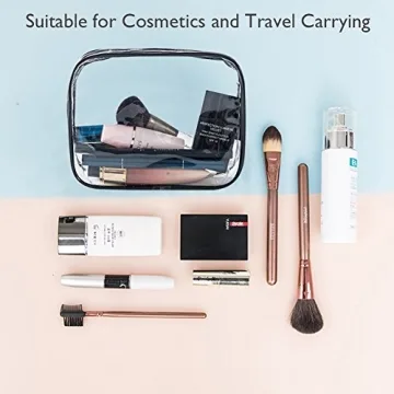 APREUTY Clear Makeup Bags Set TSA Approved for Travel