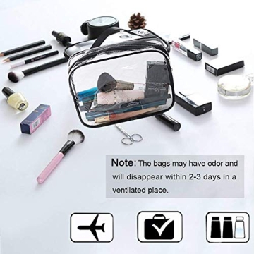 APREUTY Clear Makeup Bags Set TSA Approved for Travel