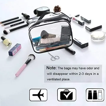 APREUTY Clear Makeup Bags Set TSA Approved for Travel