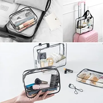 APREUTY Clear Makeup Bags Set TSA Approved for Travel