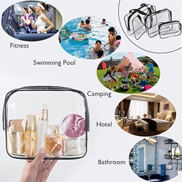 APREUTY Clear Makeup Bags Set TSA Approved for Travel