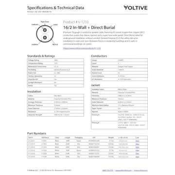 Voltive 16/2 Speaker Wire - Premium 16 Gauge OFC Cable