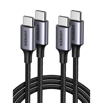 UGREEN 60W USB-C to USB-C Cable 2-Pack 10ft
