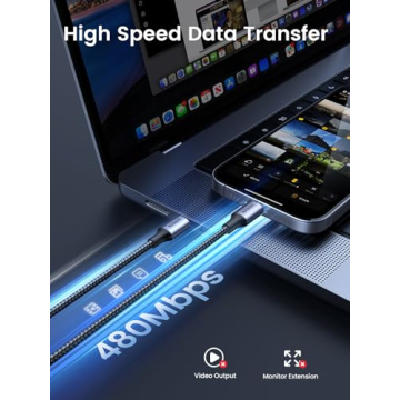 UGREEN 60W USB-C to USB-C Cable 2-Pack 10ft