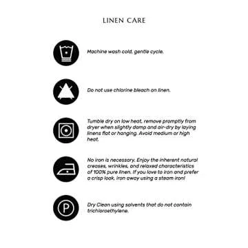 100% Pure Flax Linen Tablecloth - Black & Natural Stripe