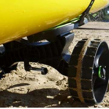RAILBLAZA C-Tug Kayak Cart - Puncture Free Wheels & Durable Design