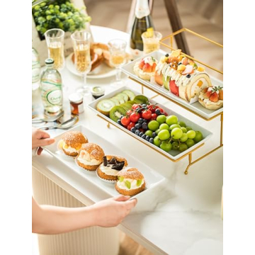 Elegant YHOSSEUN 3 Tier Serving Tray for Parties and Events