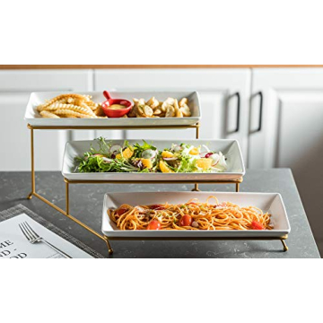 Elegant YHOSSEUN 3 Tier Serving Tray for Parties and Events