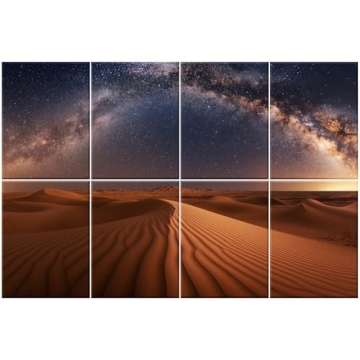 HIRESC 8 Pack Art Acoustic Panels Sound Proof Foam for Walls, 48X32 Inches Decorative Sound Absorbin...