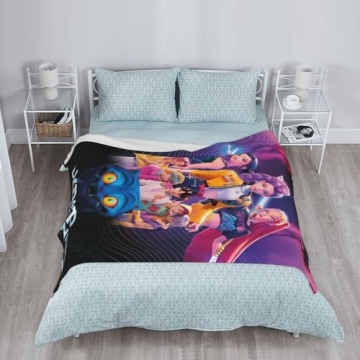 Blanket Demon Pop Hunter Merch Korean Idol Inspired Flannel Blankets Lightweight Winter Fall Blanket...