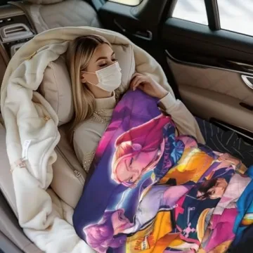 Cozy Korean Idol Inspired Flannel Blanket for All