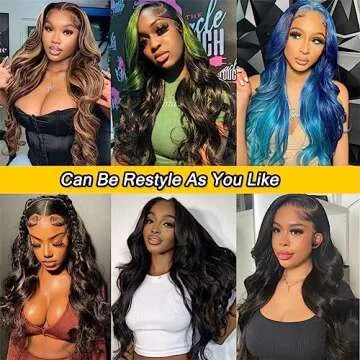 13x6 Body Wave Lace Front Wigs Human Hair Pre Plucked 24 Inch HD Transparent Glueless Lace Frontal Wigs Human Hair with Baby Hair 180% Density Brazilian Body Wave Wigs for Black Women Natural Color