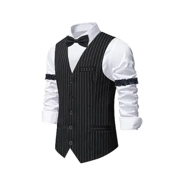 Trendy OSEMIOKA Mens Gatsby Gangster Costume Set