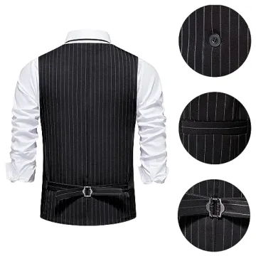 Trendy OSEMIOKA Mens Gatsby Gangster Costume Set