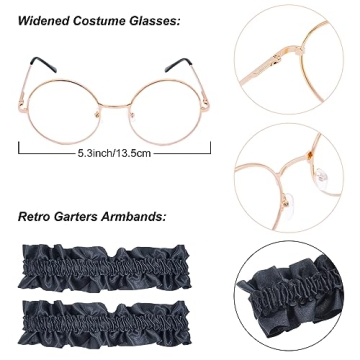 Trendy OSEMIOKA Mens Gatsby Gangster Costume Set