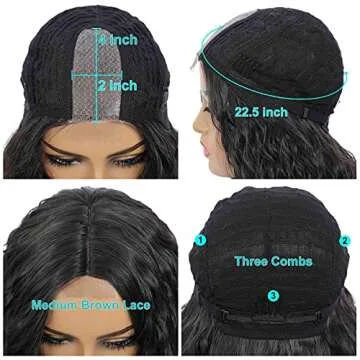 Stylish Water Wave Bob Wig for Natural Everyday Elegance