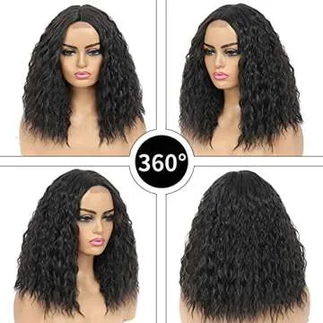 Stylish Water Wave Bob Wig for Natural Everyday Elegance