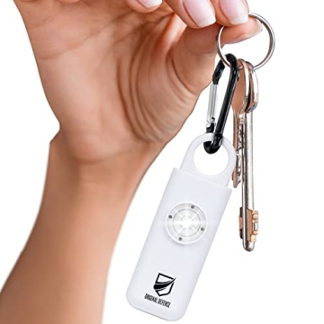 Original Defense® Siren Self-Defense Alarm - 130 dB Keychain with LED Strobe Light for Women, Kids,...